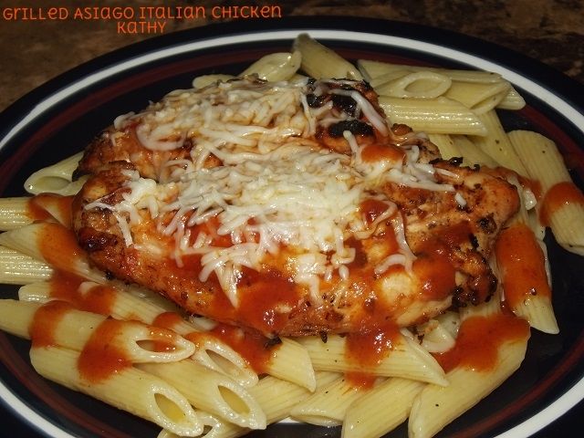 Grilled Asiago Italian Chicken Kathy S Kitchen